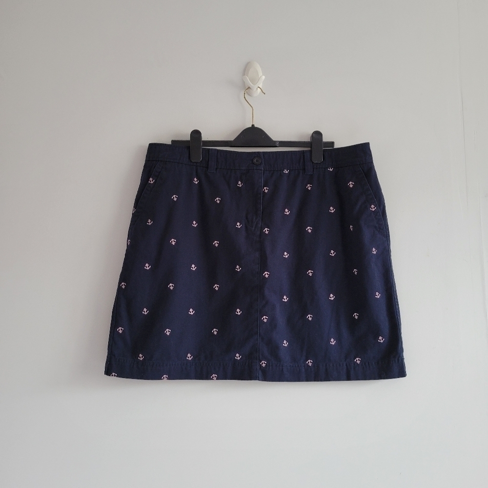 ☀️L.L. Bean Anchor Mini Skirt